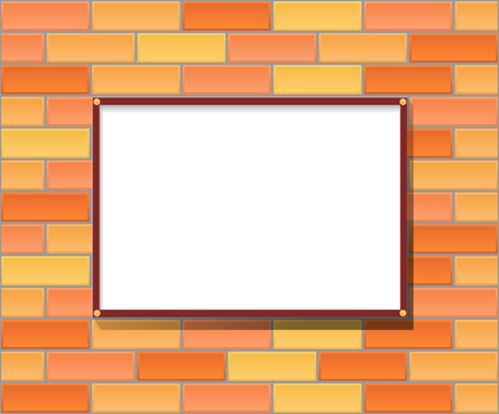 brick background texture vector illustrationのイラスト素材