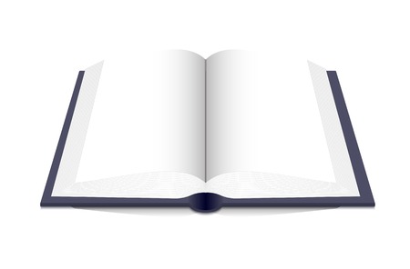 Open book on a white background. Vector illustration.のイラスト素材