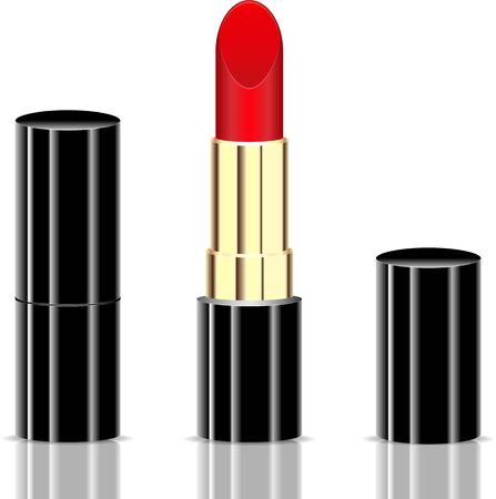 Lipstick on a white background vector illustrationのイラスト素材