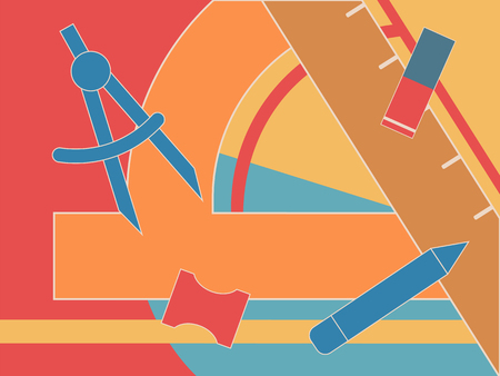 School geometric pattern.のイラスト素材