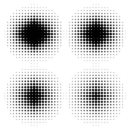 Halftone circles dot background. Comic backdrop. Vector illustration.のイラスト素材