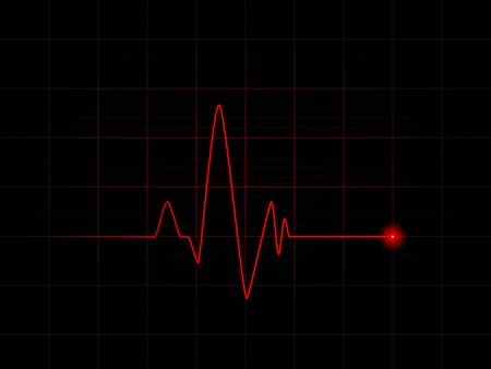Cardiogram medical background. Heart pulse graphic Vector illustration.のイラスト素材