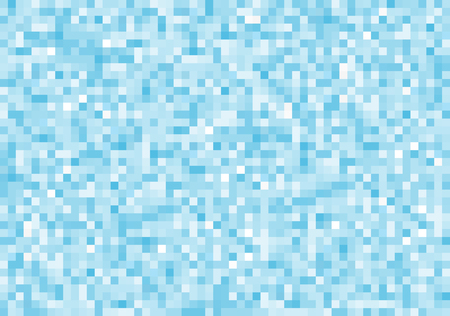 Pixel blue background of squares. Halftone gradient. Geometric square pattern.のイラスト素材