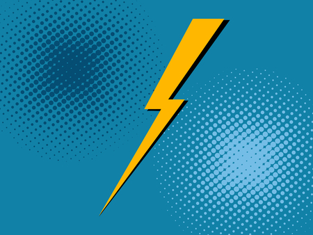 Comic book versus background. Vector illustration pop art styleのイラスト素材