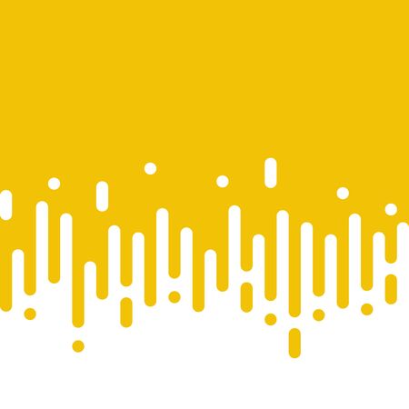 Yellow rounded lines background. Abstract dashed lines and dots.のイラスト素材