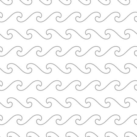 Waves seamless pattern. Abstract background of rounded line. Trendy geometric design.のイラスト素材