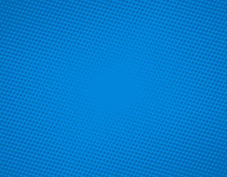 Comic pop art background halftone dots. Cartoon Vector Illustration on blueのイラスト素材
