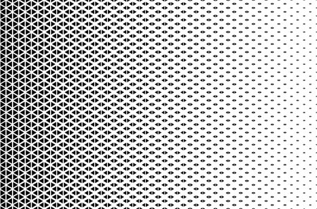Halftone triangle dots. Triangle halftone pattern. Abstract triangle background.のイラスト素材