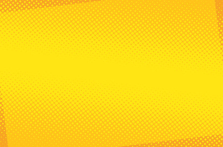 Yellow halftone abstract background. pop art comic bookのイラスト素材