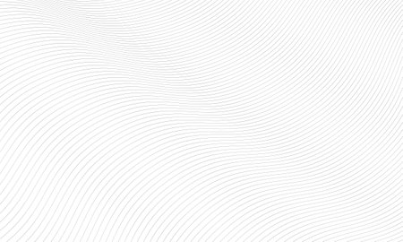 Abstract wave curved lines. Stylized monochrome line art background. Guilloche patterns.のイラスト素材