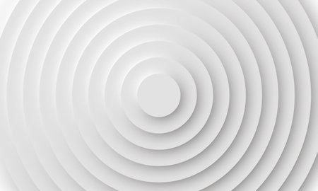 Circles background. Abstract circle design. 3D round papercut layerのイラスト素材