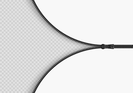 Open zipper icon. Zipper Background.のイラスト素材