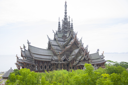 Unique wooden Church completely carved out of wood.のeditorial素材