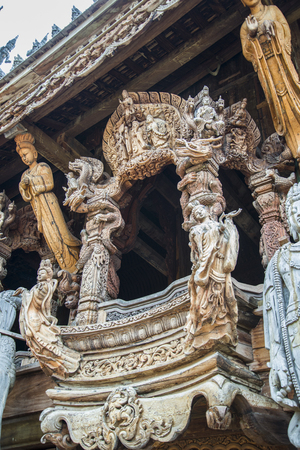 Unique wooden Church completely carved out of wood.のeditorial素材