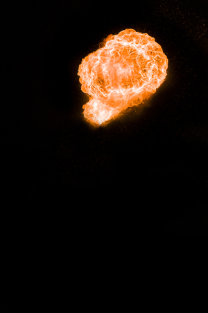 Strong, large and very hot fire, real photos of fire.