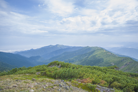 Majestic Siberian mountains Khamar-Daban. The mountains stretch for miles along the southern part of lake Baikal.の写真素材