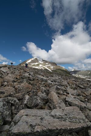 Looking up at Quandry Peak