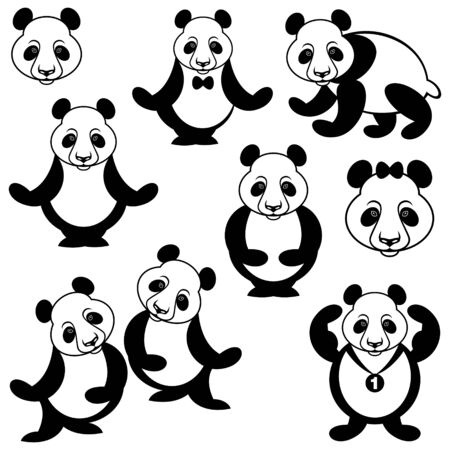 Pandaのイラスト素材