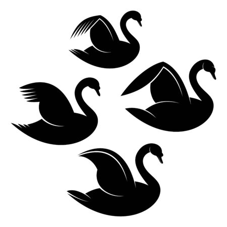 swansのイラスト素材