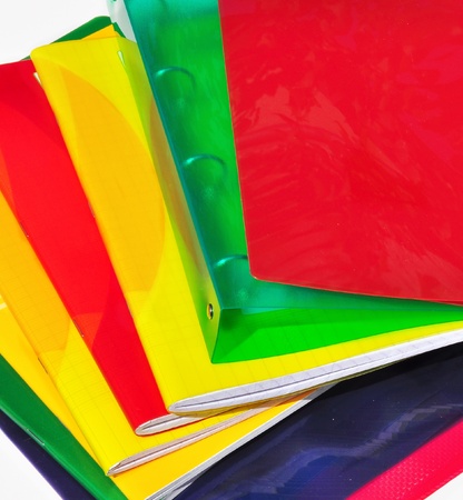 brightly colored school supplies, の写真素材