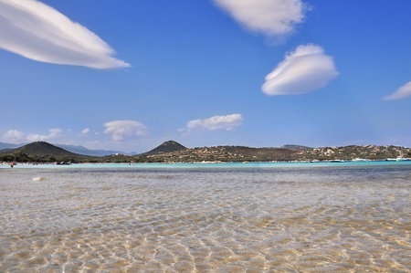 a beautiful bay with clear water beach の写真素材