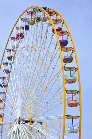 Panoramic wheel of a carnivalの写真素材