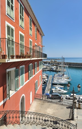 colorful building in Bastia - Corsicaの写真素材