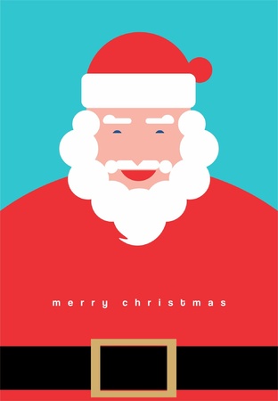 Santa claus on blueのイラスト素材