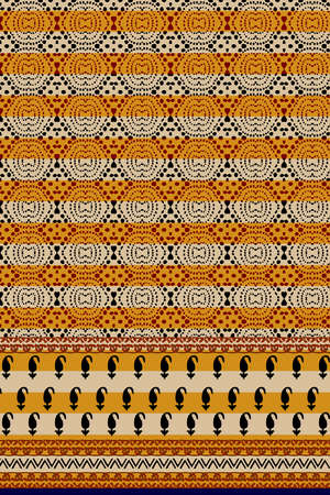 Kurti Dupatta And Allower Borderless Pattern Designs For Digital Printingの写真素材