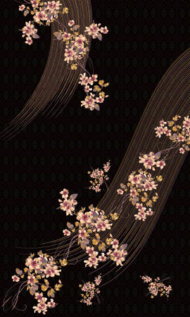Kurti Dupatta And Allower Borderless Pattern Designs For Digital Printingの写真素材