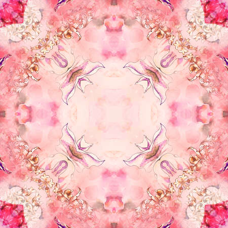 Seamless kaleidoscope pattern. Seamless kaleidoscope pattern for background.の写真素材