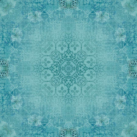 Grunge background with space for text or image in blue colorsの写真素材