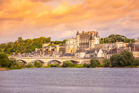 Amboise village located in the Indre-et-Loire dÃ©partement of the Loire Valley in France. Known of...