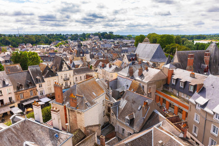 Amboise village located in the Indre-et-Loire dÃ©partement of the Loire Valley in France. Known of...
