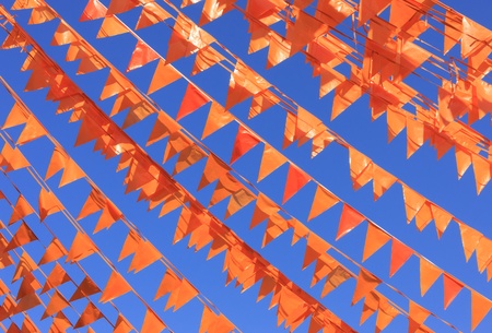 Orange flags  national color of the Netjherlands の写真素材