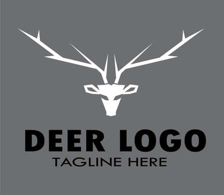 deer logo simple art designの写真素材