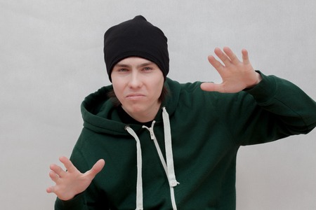 hand gestures dancing hip hop manの写真素材