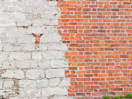 texture, consisting of two different colored halvesの写真素材