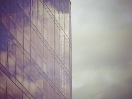 Modern skyscraper glass building in the cityの写真素材