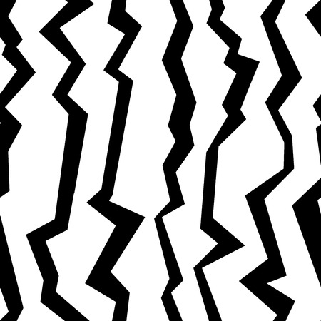 Seamless abstract pattern. Uneven black vertical stripes on a white background. Background for wallpaper and gift wrapping.のイラスト素材