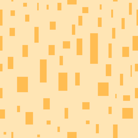 Seamless pattern. Orange rectangles on a yellow background.のイラスト素材