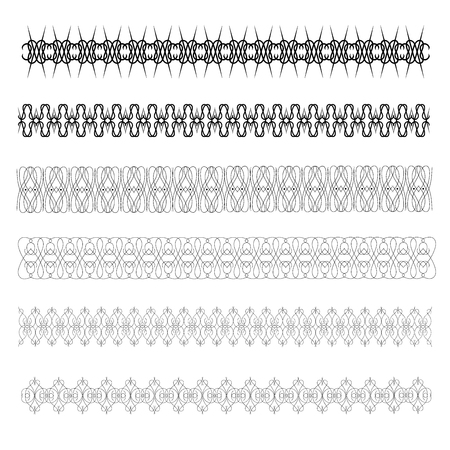 Patterned, decorative frame for decorating invitations, postcards and other printed products.のイラスト素材