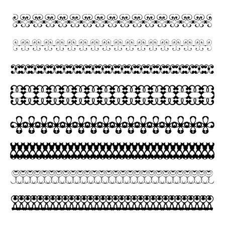 Patterned, decorative frame for decorating invitations, postcards and other printed products.のイラスト素材