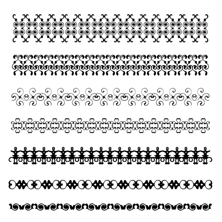 Patterned, decorative frame for decorating invitations, postcards and other printed products.のイラスト素材
