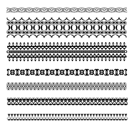 Decorative Borders. Patterned, frame for  invitations, postcards and other printed products.のイラスト素材