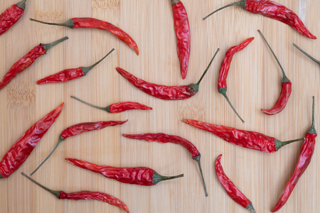 Dried red hot chili pepper.の写真素材