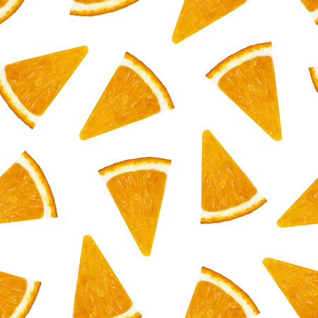 Seamless pattern. Bright, ripe, tasty, healthy, orange.の写真素材