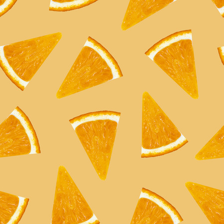 Seamless pattern. Bright, ripe, tasty, healthy, orange.の写真素材
