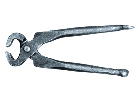 Tools for pulling nails - old metal pliers.の写真素材