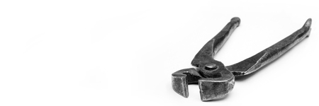 Tools for pulling nails - old metal pliers.の写真素材